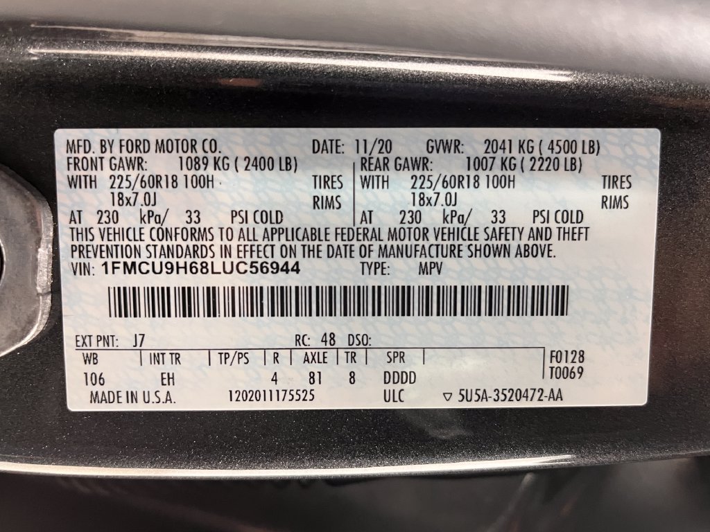 Used 2020 Ford Escape SEL AWD/4WD image 35