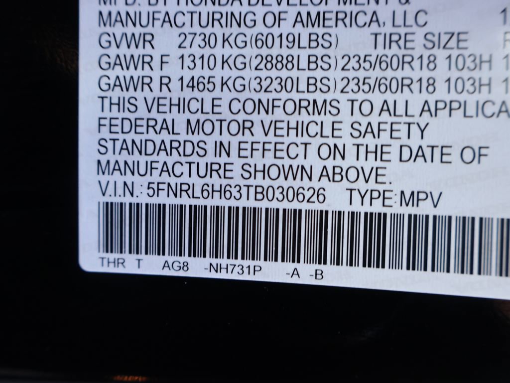 Certified 2026 Honda Odyssey EX-L image 35