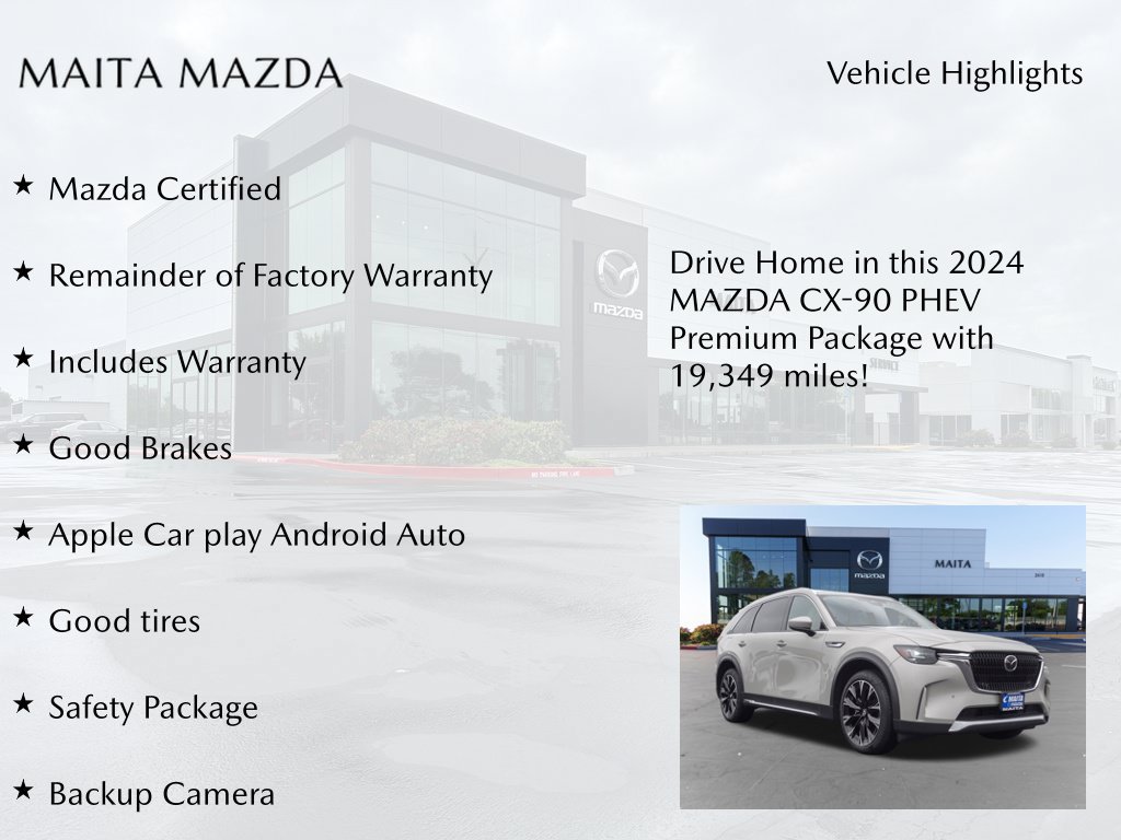 Used 2024 MAZDA CX-90 Plug-In Hybrid w/ Premium Pkg AWD/4WD image 7