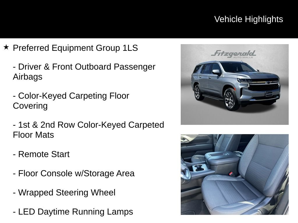 Used 2024 Chevrolet Tahoe LS w/ Driver Alert Package image 9