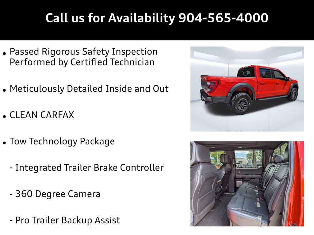 Used 2022 Ford F150 Raptor w/ Equipment Group 801A High image 9