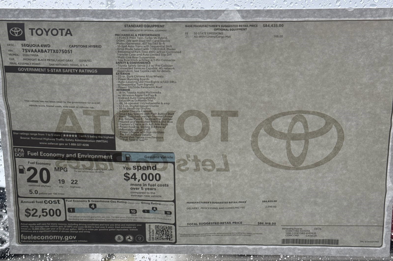 New 2026 Toyota Sequoia SR5 image 30