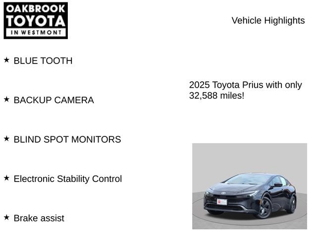Certified 2025 Toyota Prius LE AWD/4WD image 6