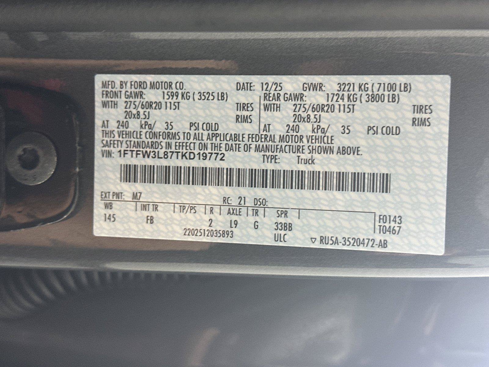 Used 2026 Ford F150 XLT w/ Equipment Group 302A MID AWD/4WD image 35