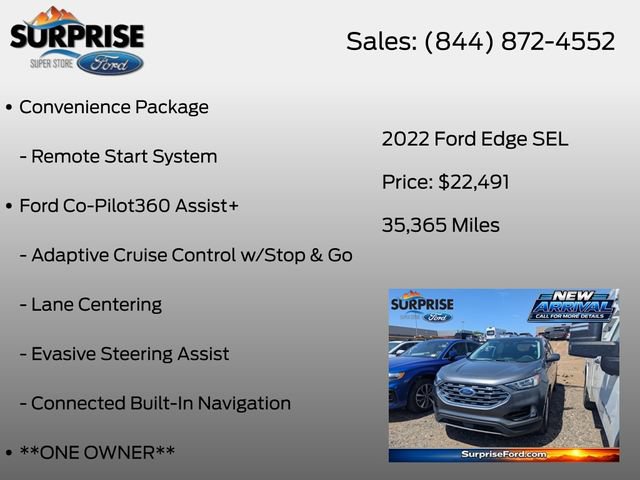 Used 2022 Ford Edge SEL w/ Convenience Package AWD/4WD image 13
