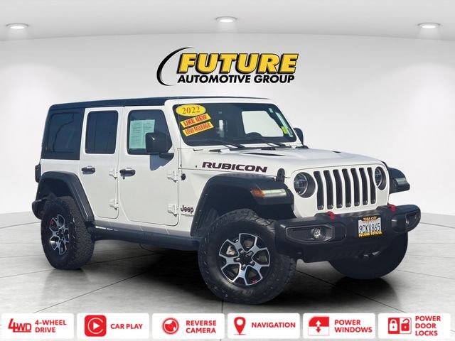 Used 2022 Jeep Wrangler Unlimited Rubicon w/ LED Lighting Group image 1