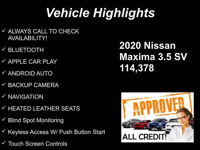 Used 2020 Nissan Maxima 3.5 SV w/ Floor Mat Group image 9