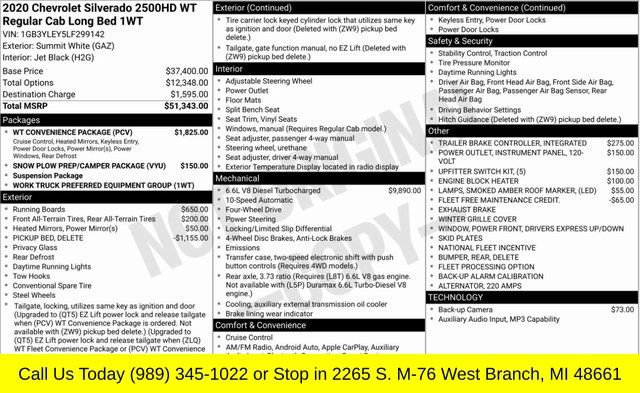 Used 2020 Chevrolet Silverado 2500 W/T w/ WT Convenience Package AWD/4WD image 11