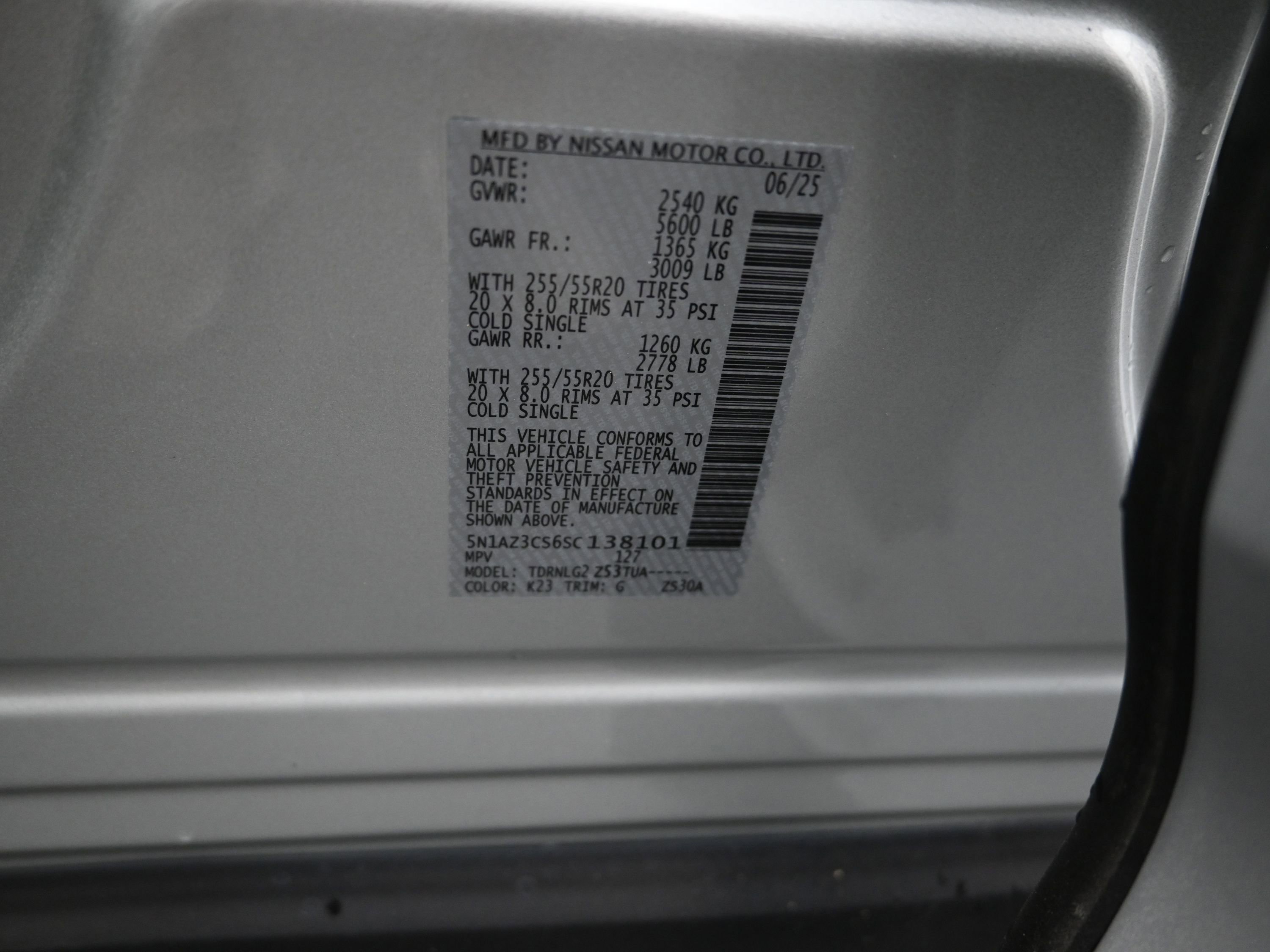 New 2025 Nissan Murano SL w/ Cargo Package image 9