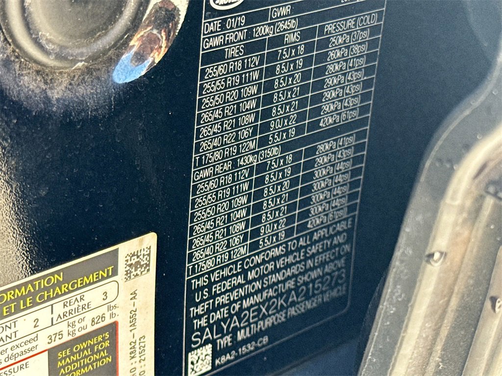 Used 2019 Land Rover Range Rover Velar image 32