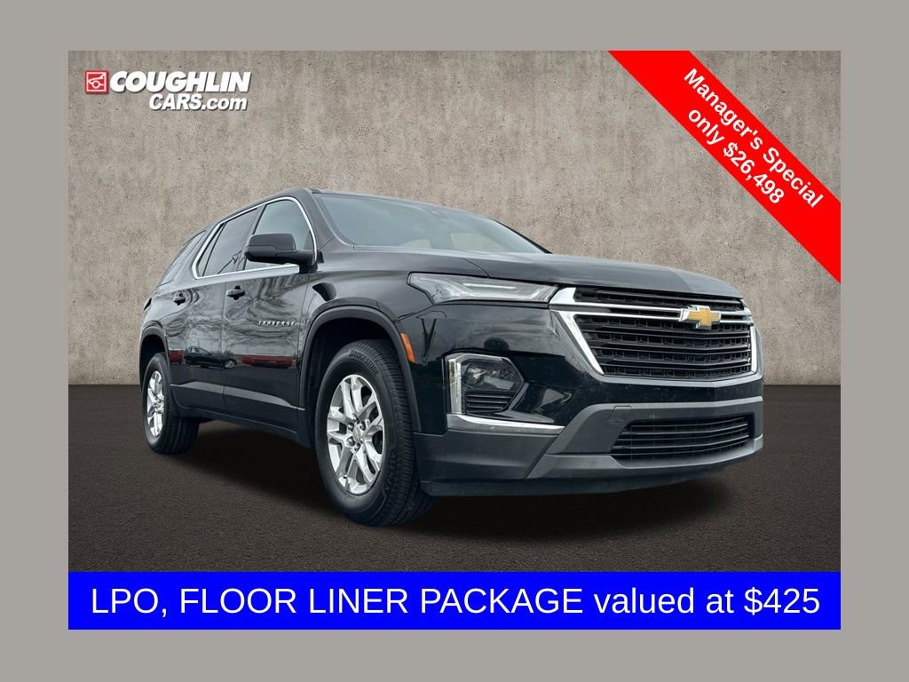 Used 2023 Chevrolet Traverse LS w/ LPO, Floor Liner Package AWD/4WD image 1