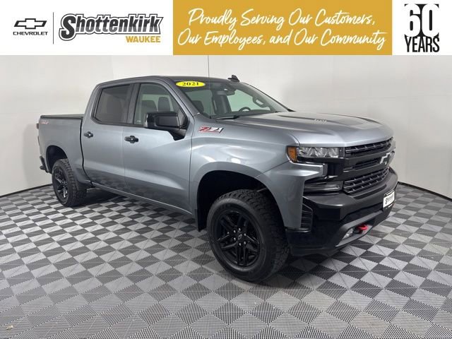 Used 2021 Chevrolet Silverado 1500 LT Trail Boss w/ Bed Protection Package AWD/4WD image 1