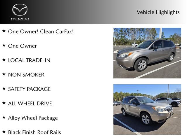 Used 2015 Subaru Forester 2.5i w/ Alloy Wheel Package image 2