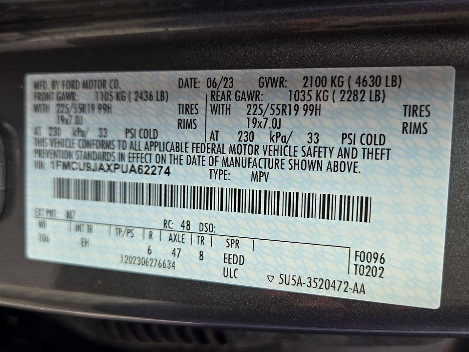 Used 2023 Ford Escape Platinum AWD/4WD image 25