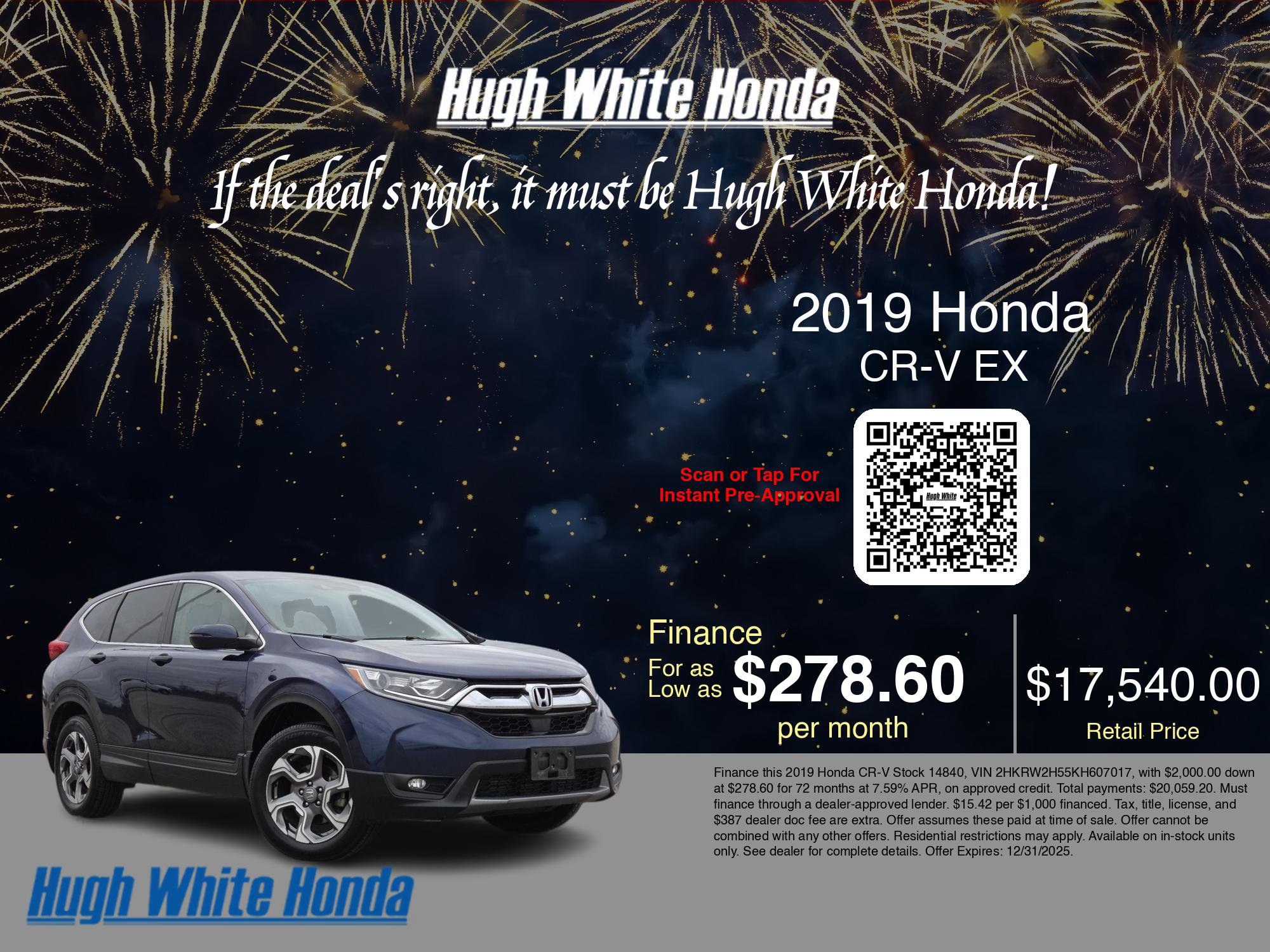 Used 2019 Honda CR-V EX image 3