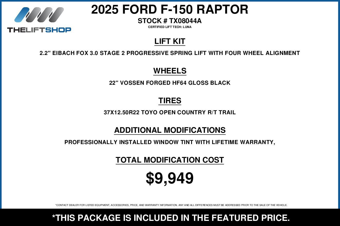Used 2025 Ford F150 Raptor AWD/4WD image 2