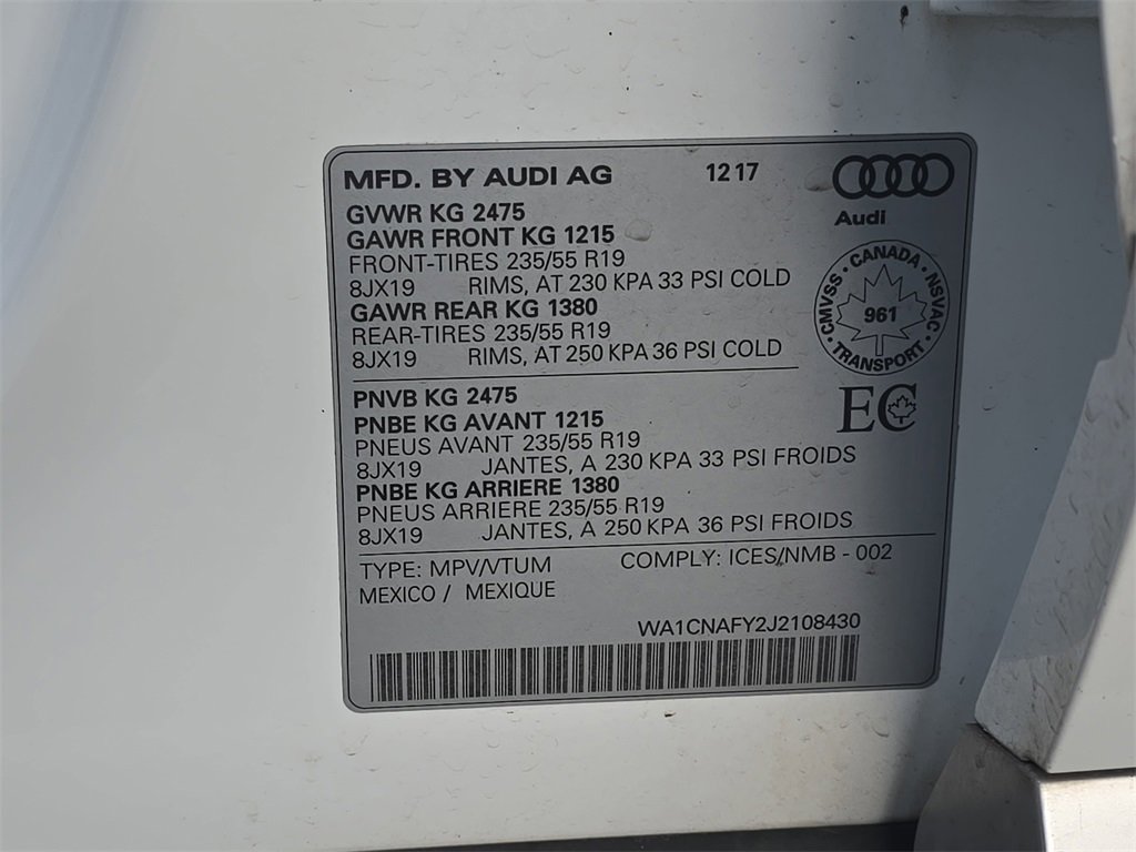 Used 2018 Audi Q5 Prestige image 40