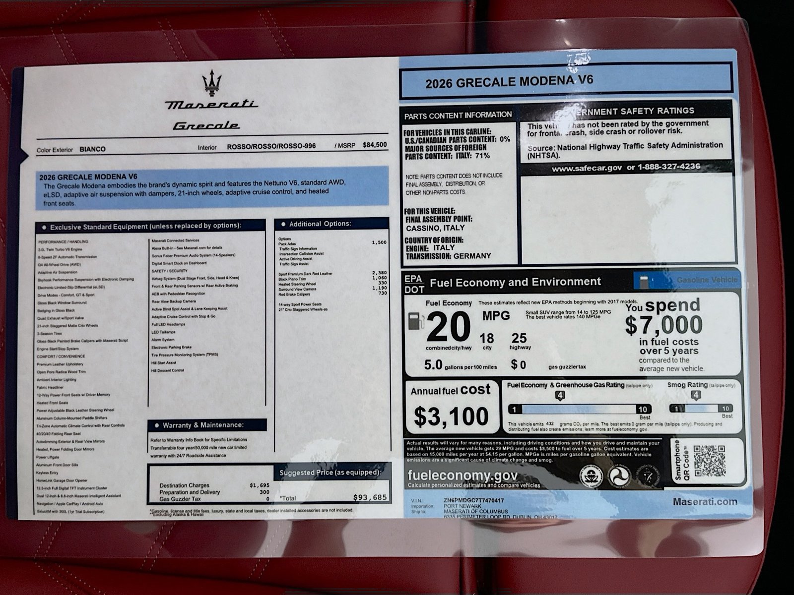 New 2026 Maserati Grecale Modena AWD/4WD image 48