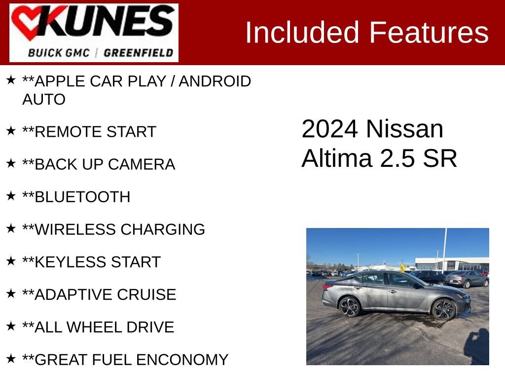 Used 2024 Nissan Altima 2.5 SR AWD/4WD image 2
