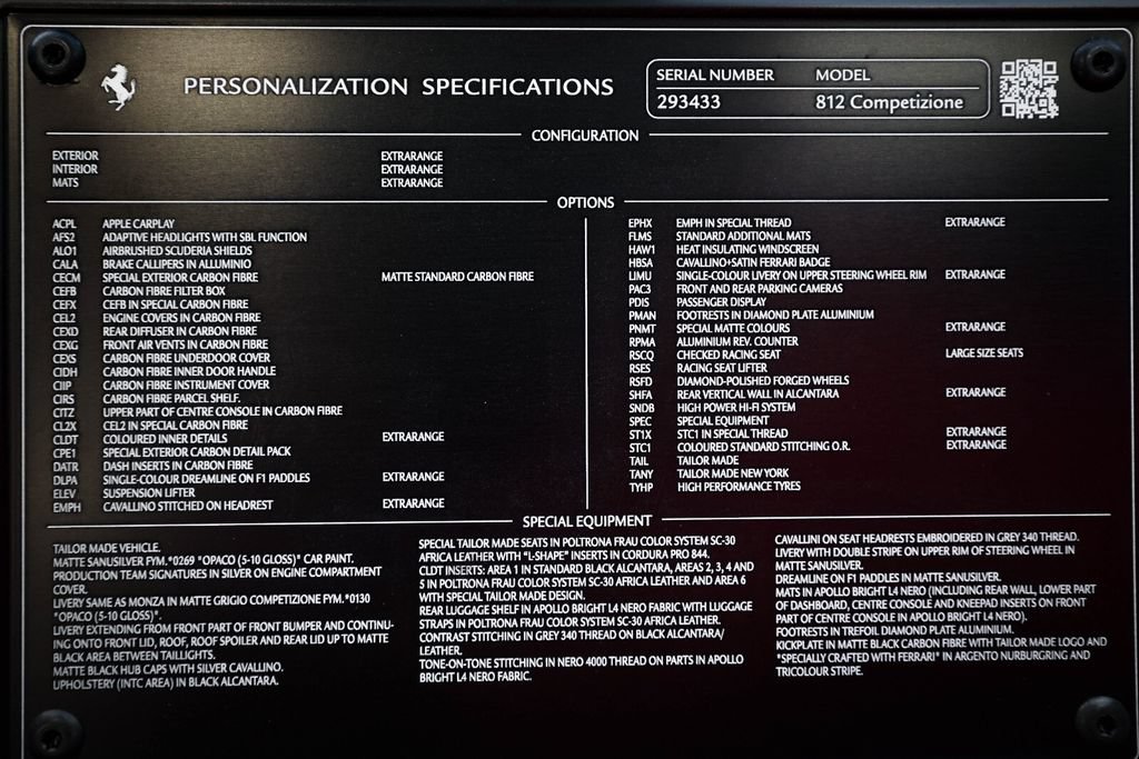 Certified 2023 Ferrari 812 Competizione RWD image 72
