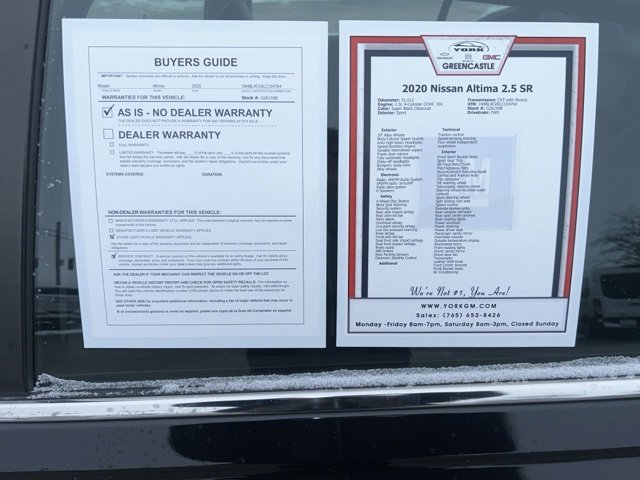 Used 2020 Nissan Altima 2.5 SR image 10