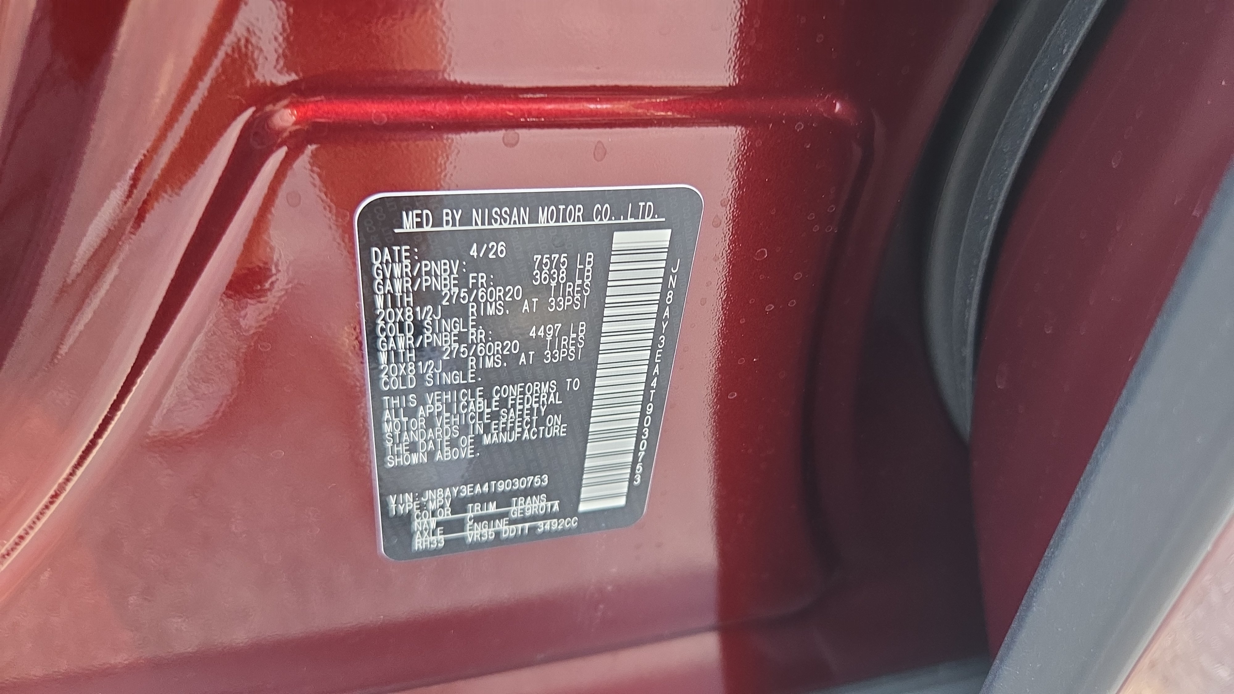 New 2026 Nissan Armada Platinum RWD image 20