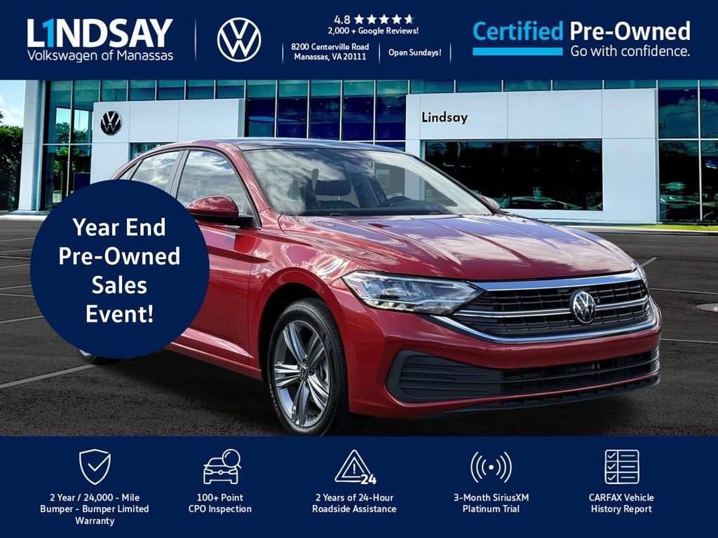 Certified 2024 Volkswagen Jetta SE w/ Panoramic Sunroof Package