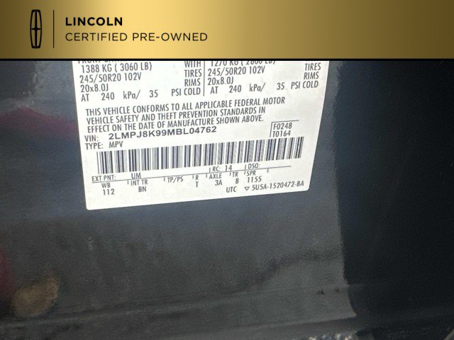 Certified 2021 Lincoln Nautilus Reserve w/ Cargo Utility Package AWD/4WD image 35