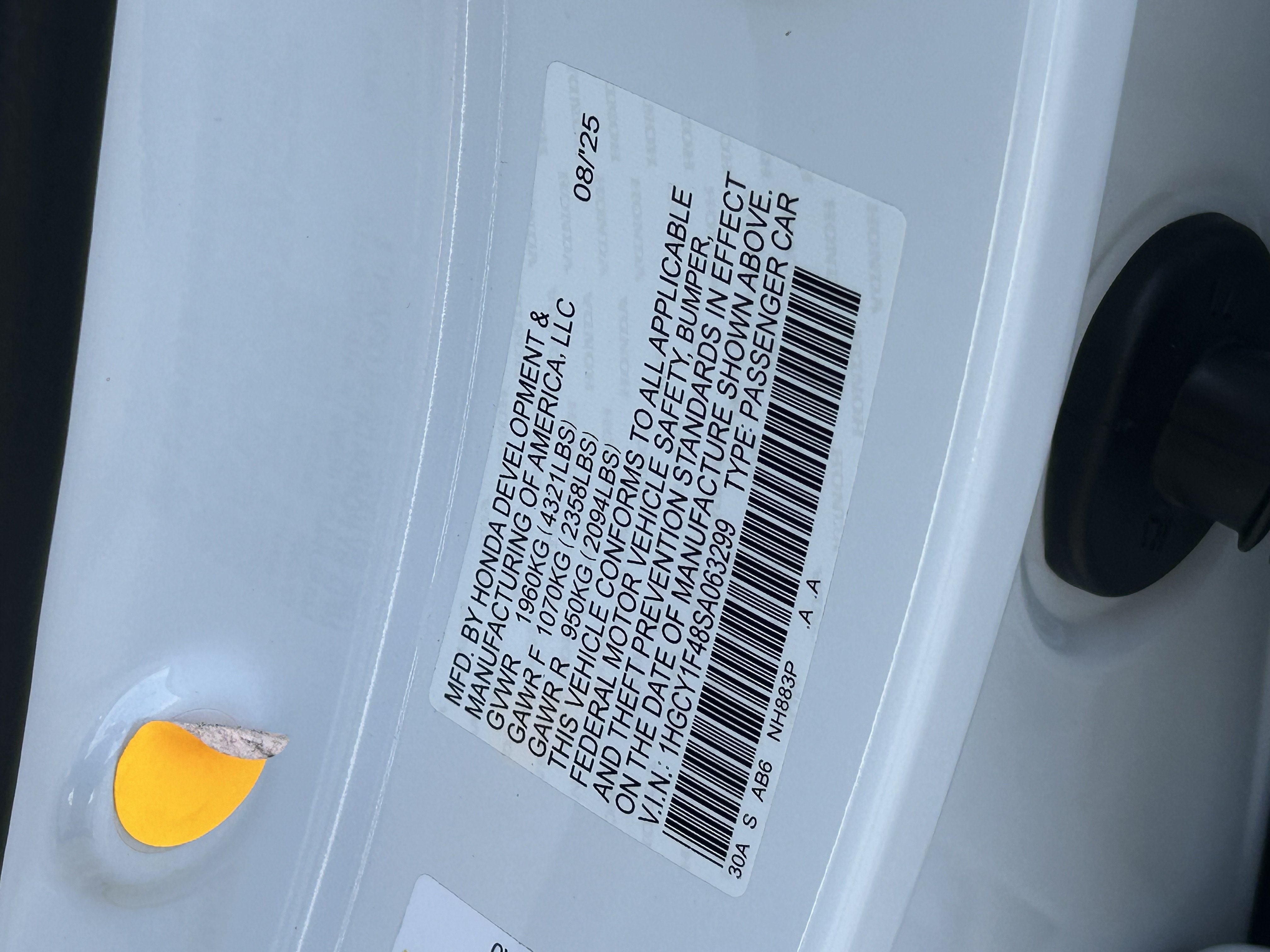 Certified 2025 Honda Accord SE image 30
