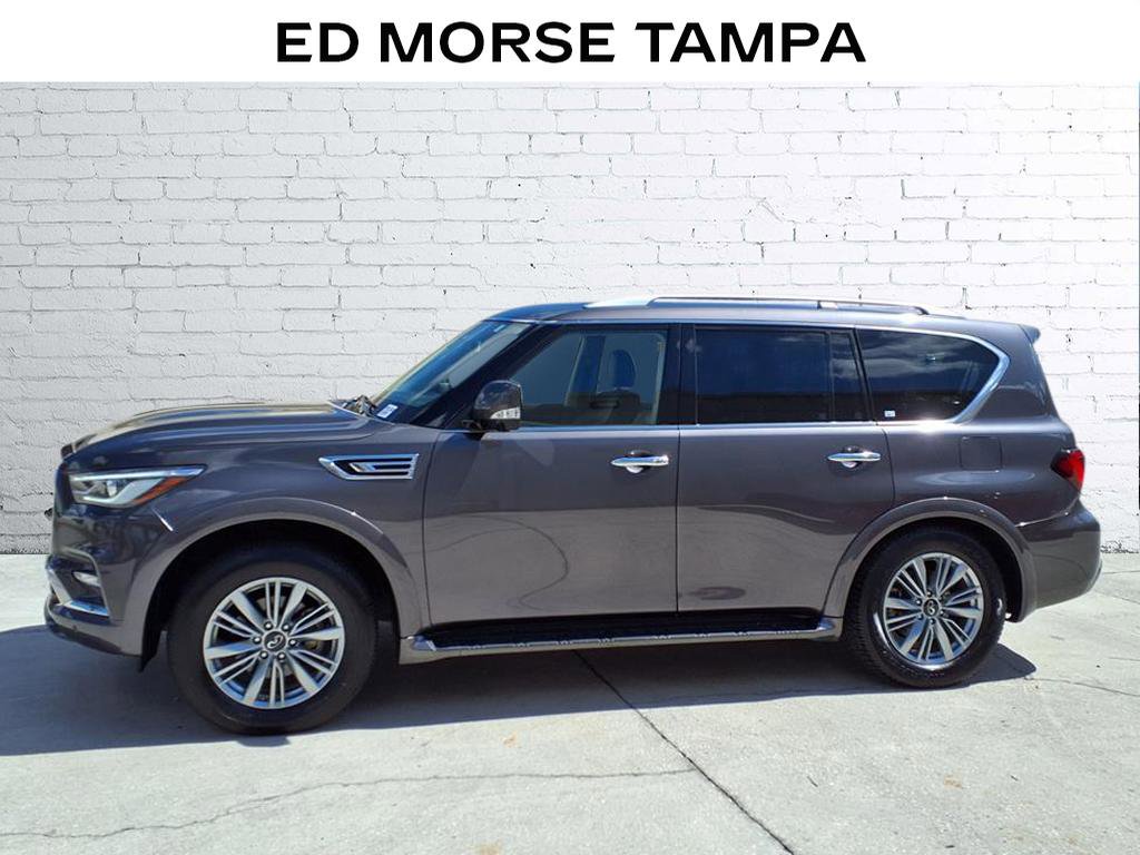Used 2023 INFINITI QX80 Luxe w/ Cargo Package AWD/4WD video 2