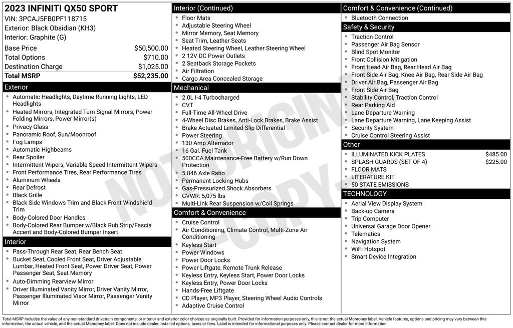 Used 2023 INFINITI QX50 Sport image 26