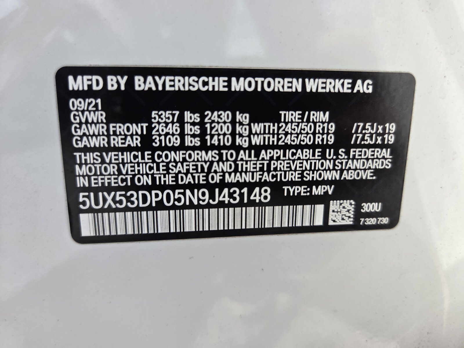 Used 2022 BMW X3 xDrive30i w/ Convenience Package image 19