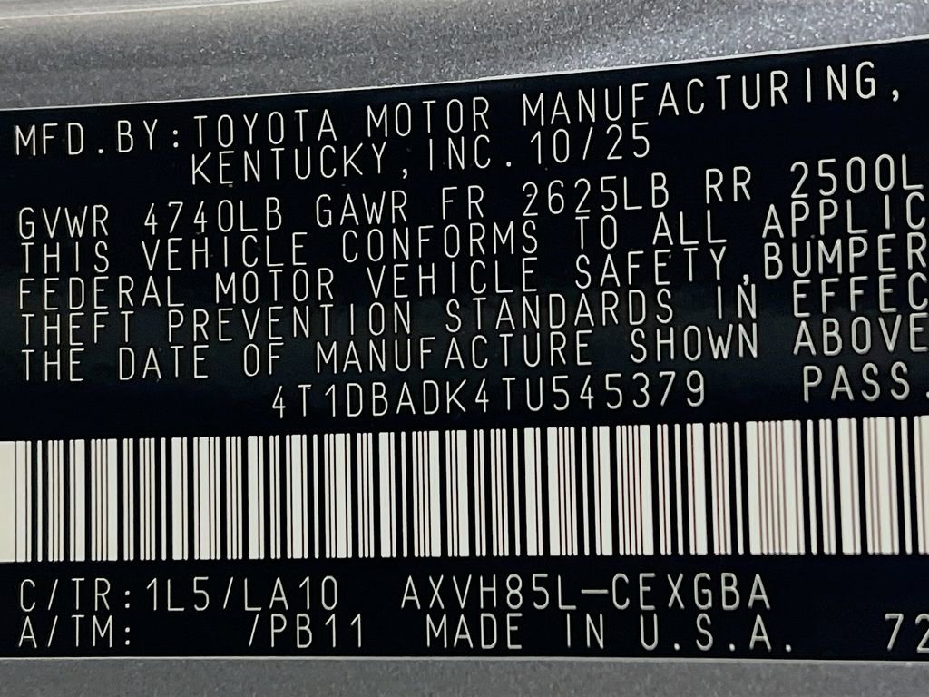 New 2026 Toyota Camry XLE image 24