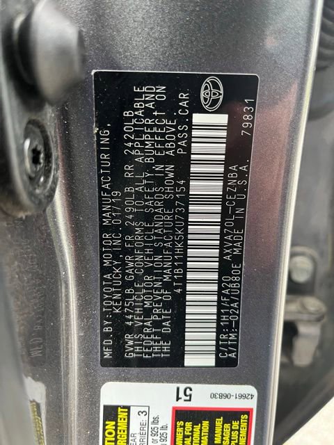 Used 2019 Toyota Camry LE w/ Convenience Package FWD image 27