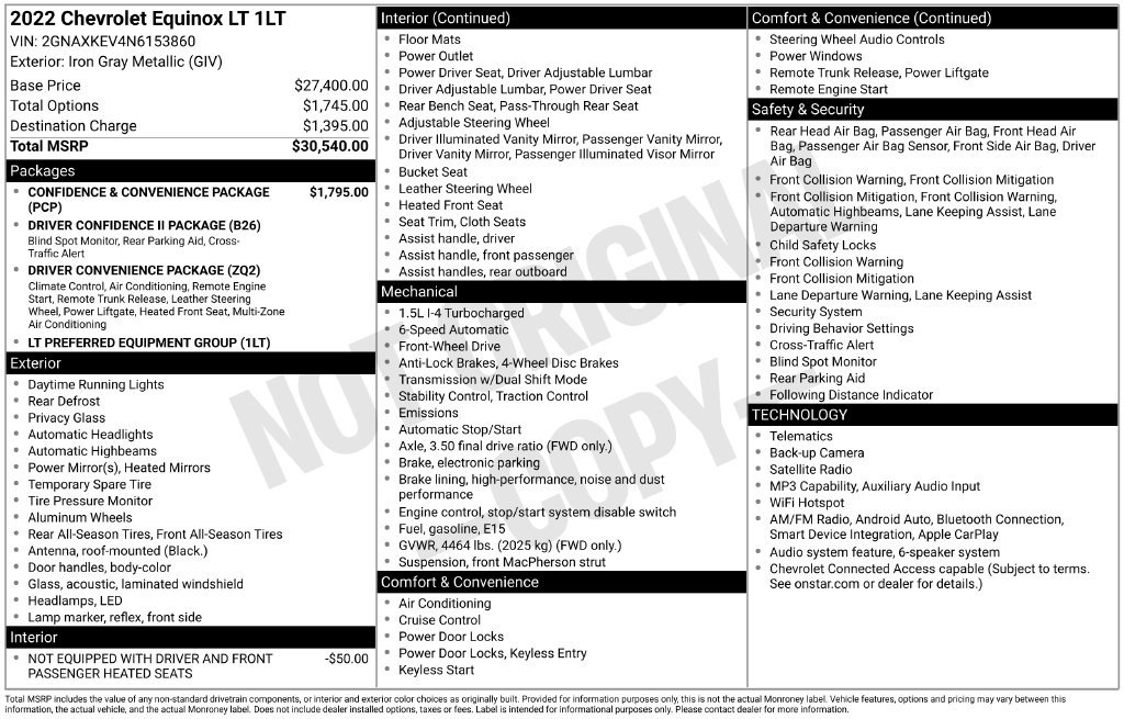 Used 2022 Chevrolet Equinox LT FWD image 6