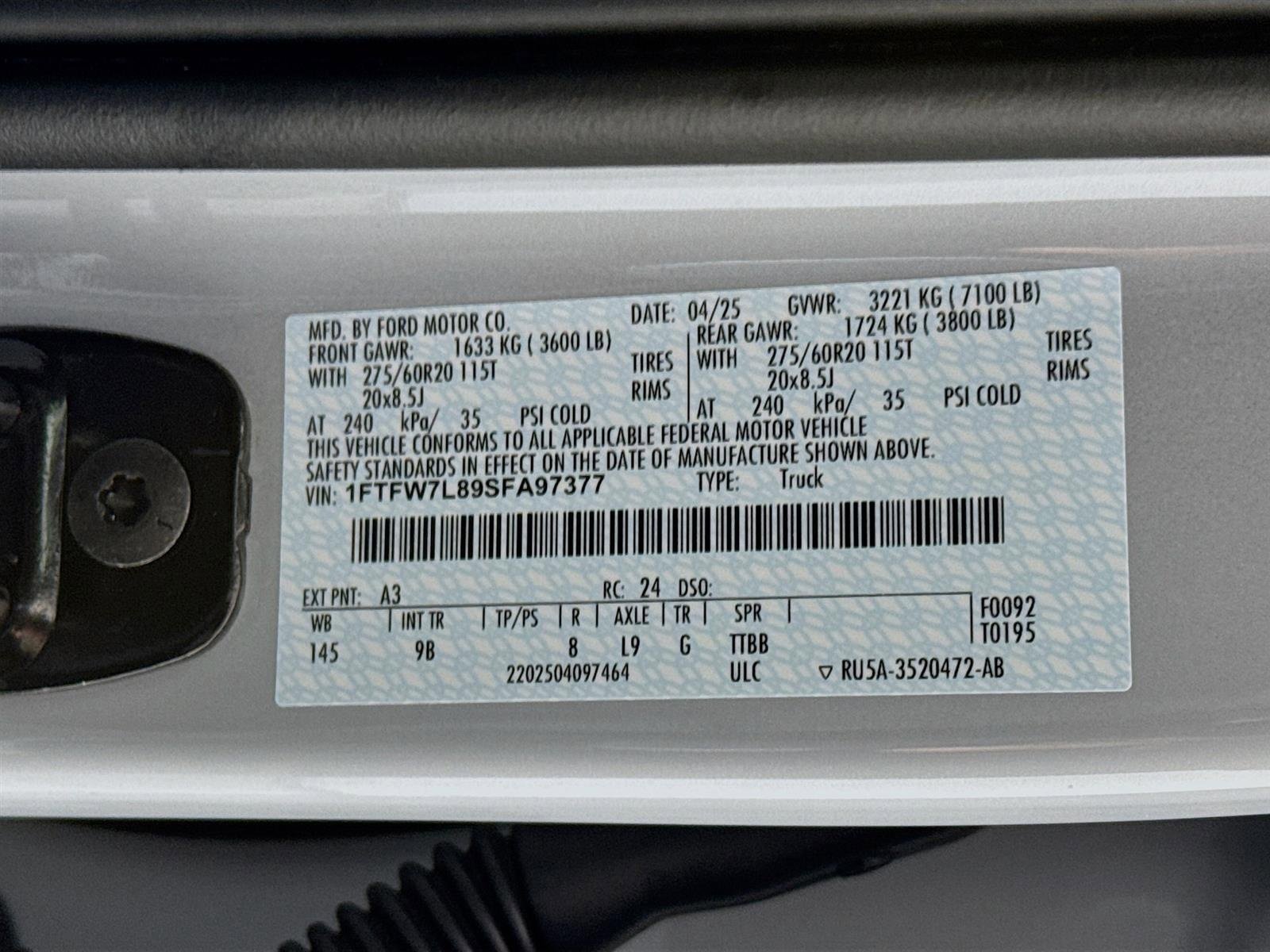 Used 2025 Ford F150 Platinum w/ Equipment Group 702A High image 35