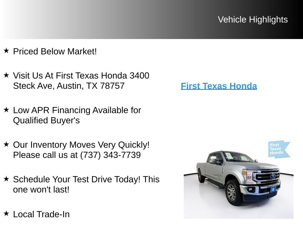 Used 2020 Ford F350 Lariat w/ FX4 Off-Road Package AWD/4WD image 10
