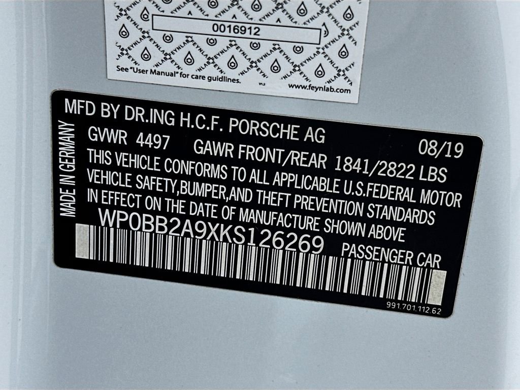 Certified 2019 Porsche 911 Targa 4 GTS AWD/4WD image 32