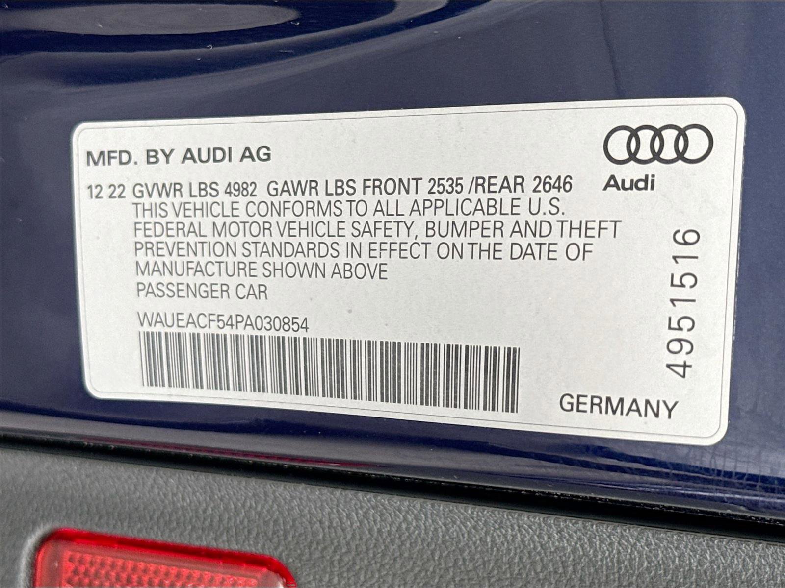 Certified 2023 Audi A5 2.0T Prestige w/ Black Optic Plus Package AWD/4WD image 33