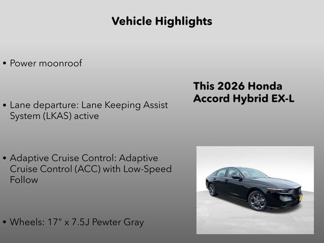 New 2026 Honda Accord EX-L image 5