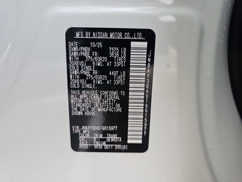 New 2026 Nissan Armada SL w/ Captain's Chari Seat Package RWD image 39