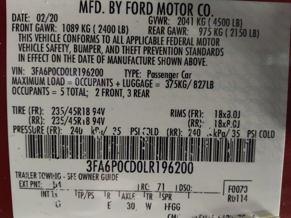 Used 2020 Ford Fusion SEL FWD image 33