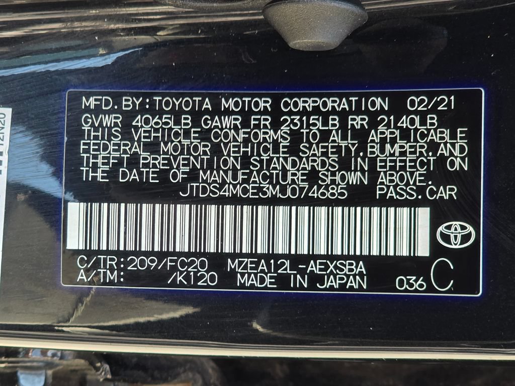 Used 2021 Toyota Corolla SE FWD image 22