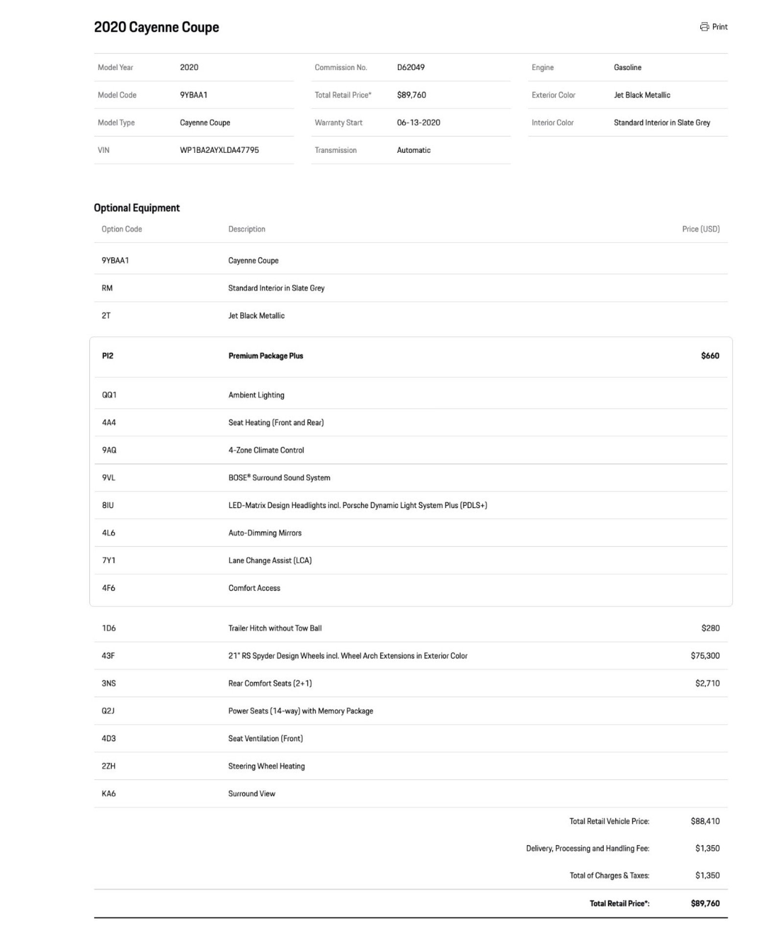 Certified 2020 Porsche Cayenne AWD/4WD image 26