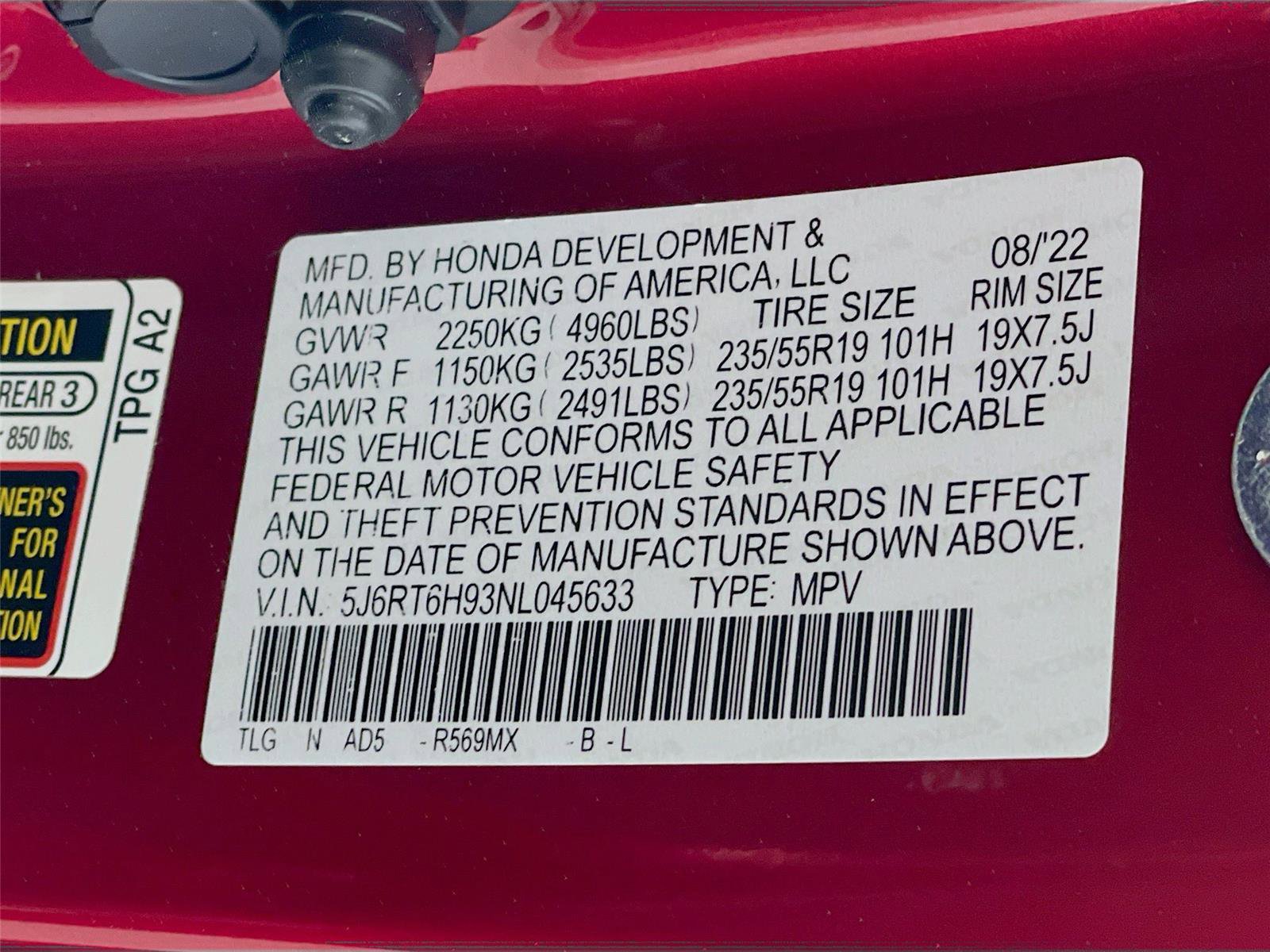 Used 2022 Honda CR-V Touring image 35