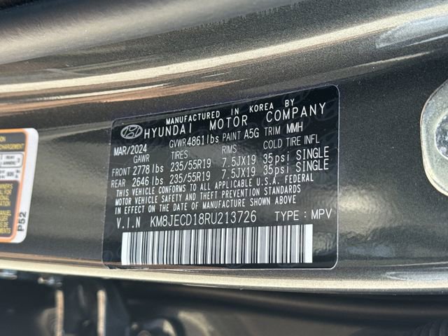 Certified 2024 Hyundai Tucson Limited AWD/4WD image 34