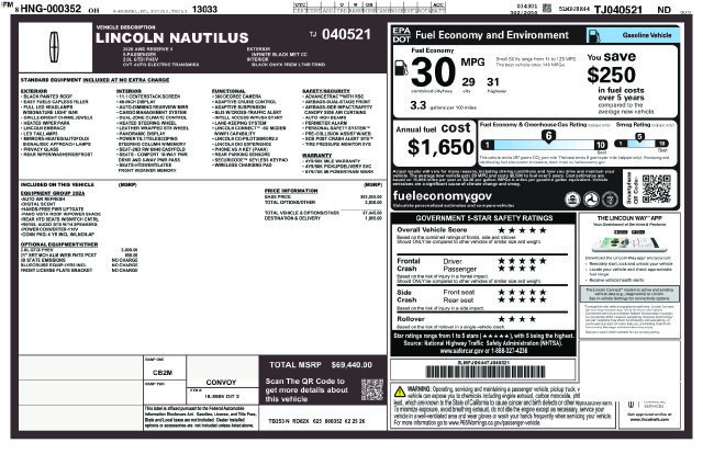 New 2026 Lincoln Nautilus Reserve AWD/4WD image 25