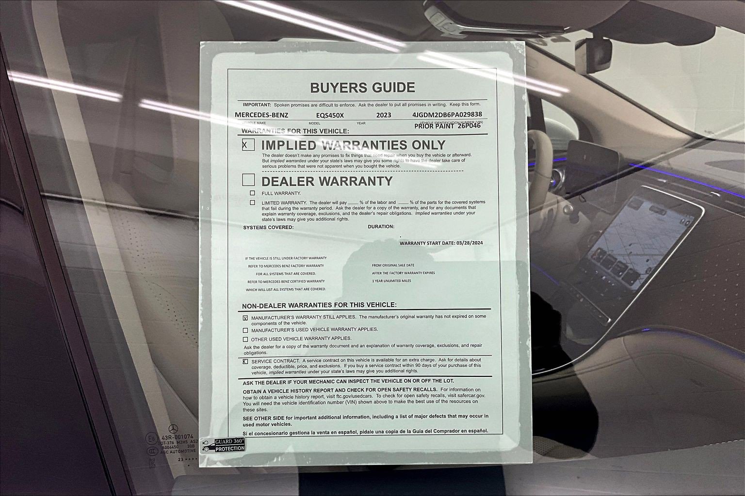 Certified 2023 Mercedes-Benz EQS 450+ SUV image 33