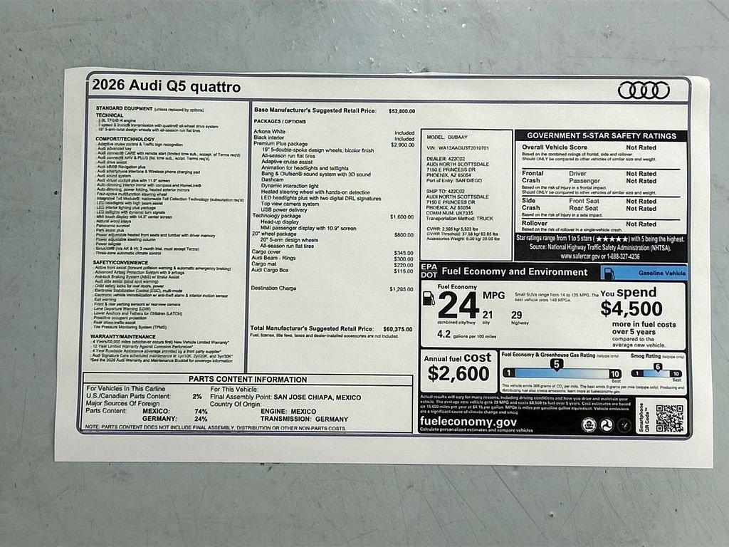 Used 2026 Audi Q5 Premium Plus w/ Premium Plus AWD/4WD image 35