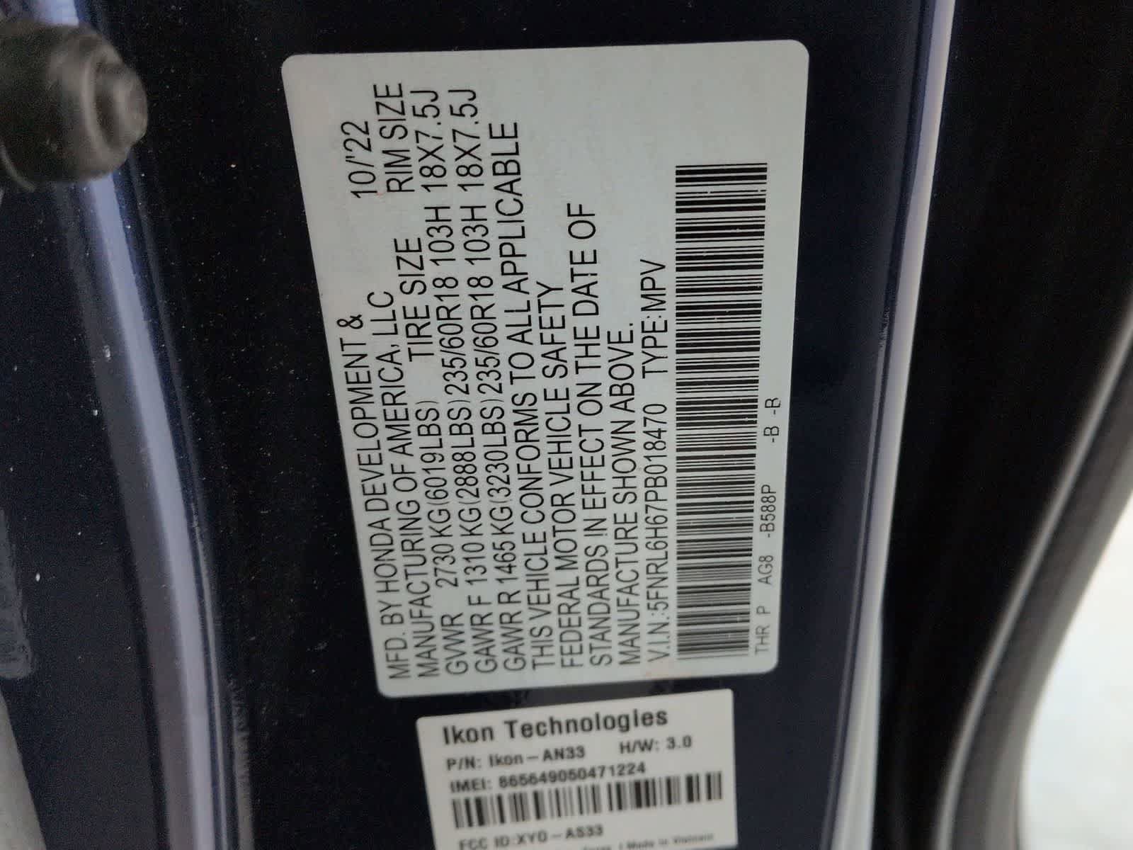 Used 2023 Honda Odyssey EX-L image 34